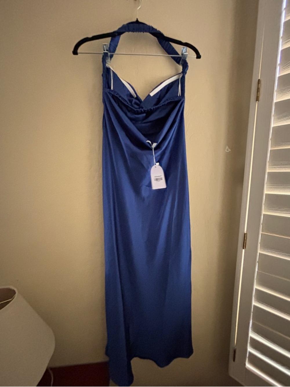 Royal Blue Slinky Strapless Form-fitting Dress ~ New Women’s Size 10 - Picture 4 of 15